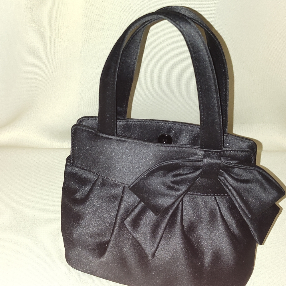 LOFT Elegant Black Mini Bag with Bow